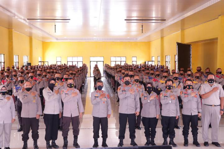 Waka Polda Lampung Beri Pengarahan Kepada Siswa Diktuk Polri TA. 2021